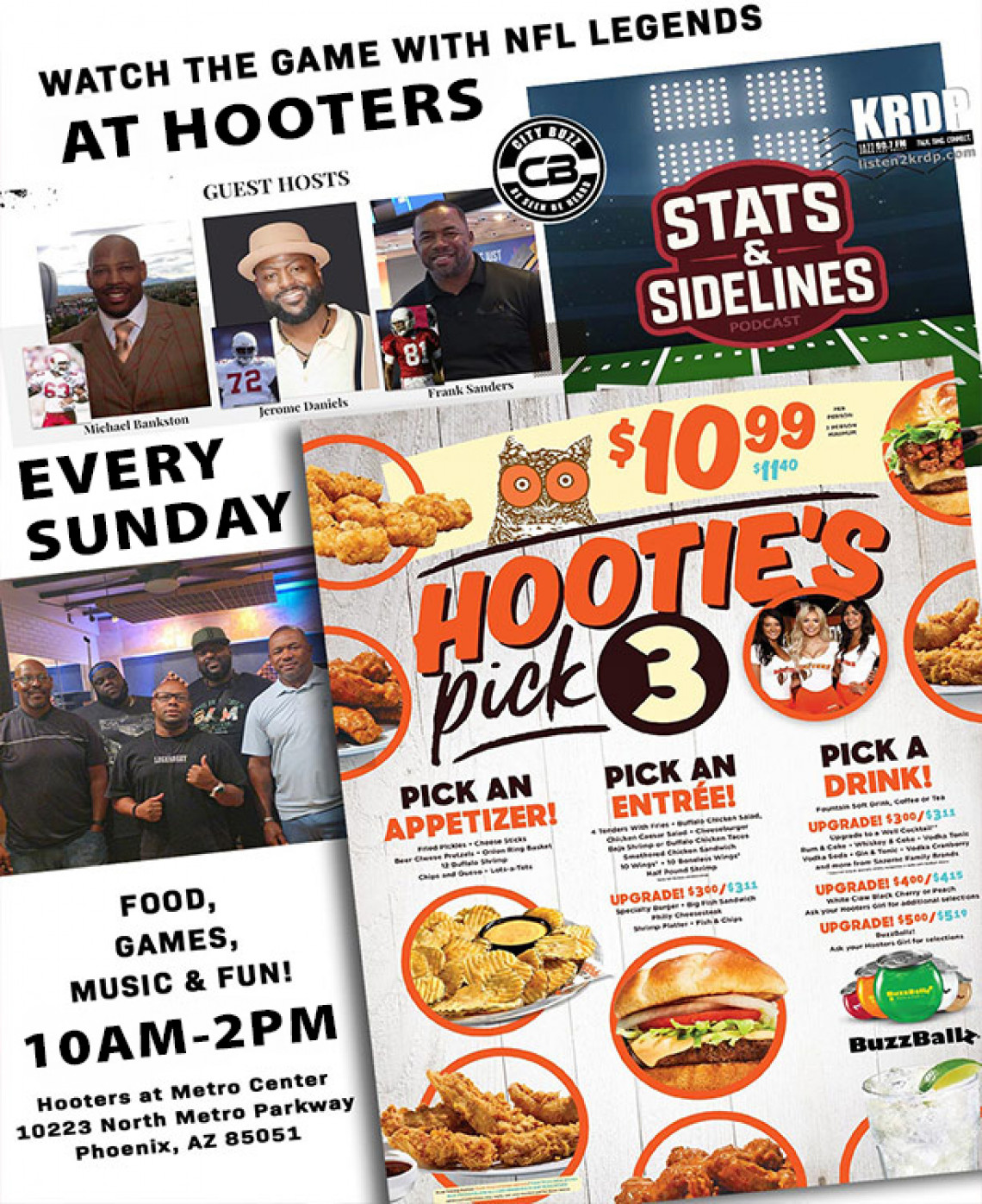 Stats & Sidelines @ Hooters 