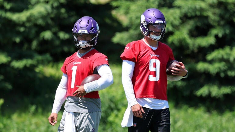 Kyler Murray J.J. McCarthy Vikings practice
